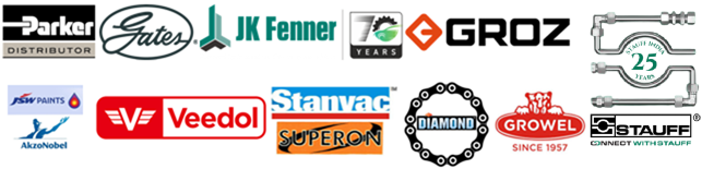 Rank Hydraulics manufacturer and supplier logo strip with full brand lockups