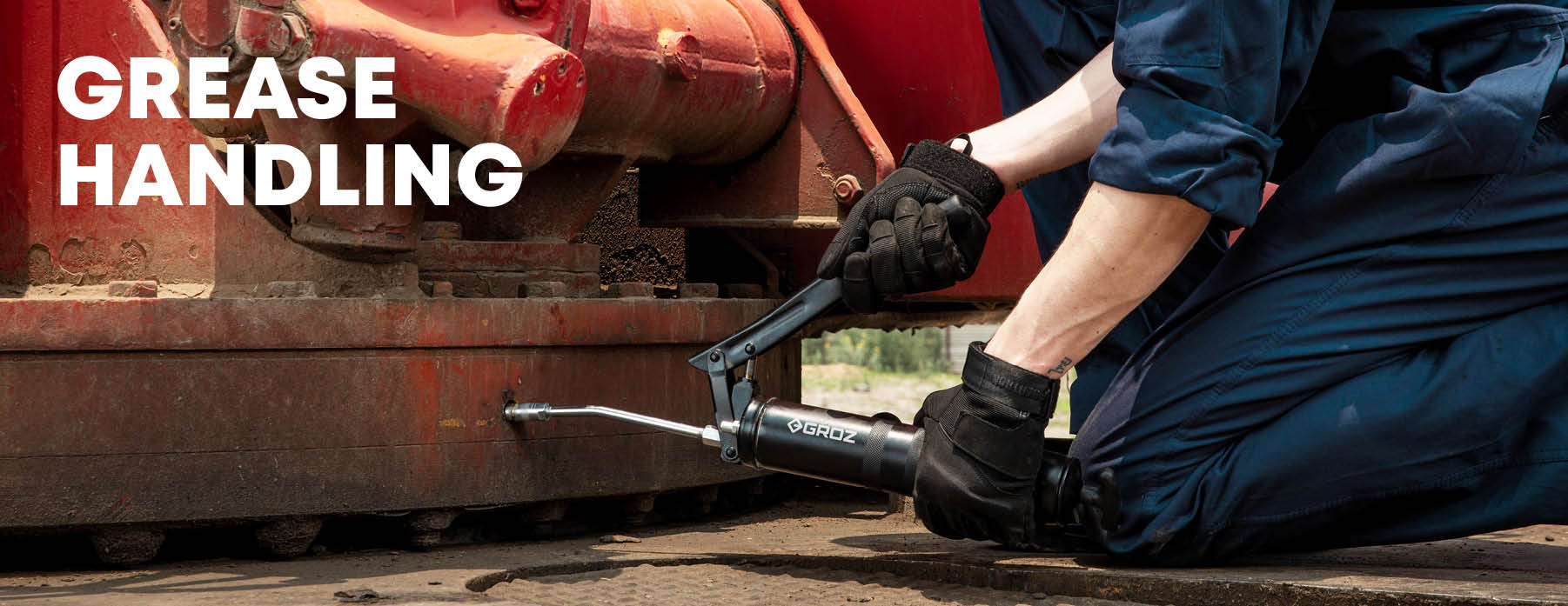 Groz grease handling product range