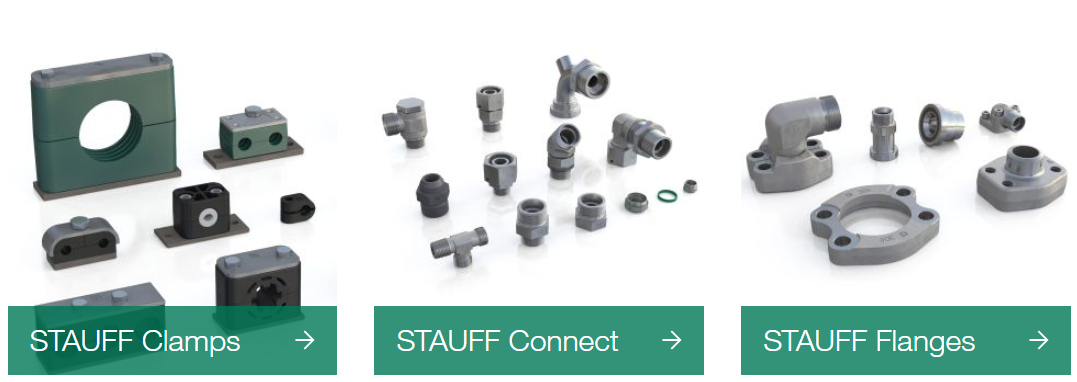 Stauff clamps, connect and flange products