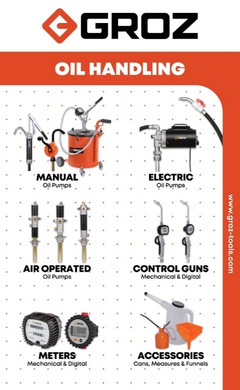 Groz oil handling equipment